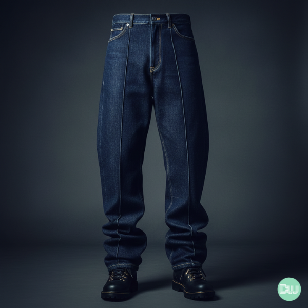 DEZIRE™ "Indigo" Contrast-Stitch Workwear Trouser