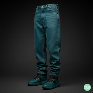 DEZIRE™ "Teal-Tone" Heat-Pressed Utility Jean