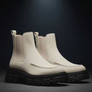 DEZIRE "Bone" Chunky Suede Chelsea-Loafer